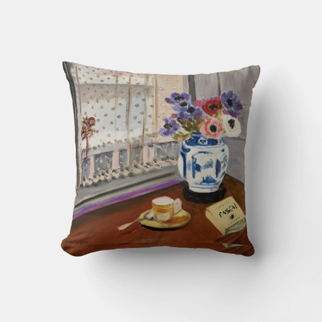 Still Life with Pascal's Pensees, Throw Pillow (Front)