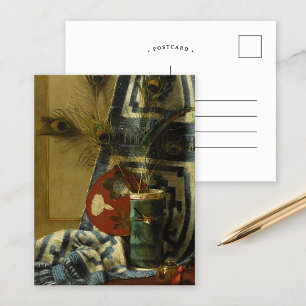 Still Life with Peacock Feathers Postcard