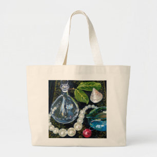 Still Life with Pearls Large Tote Bag