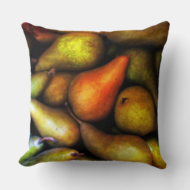 Still Life with Pears Throw Pillow (Front)