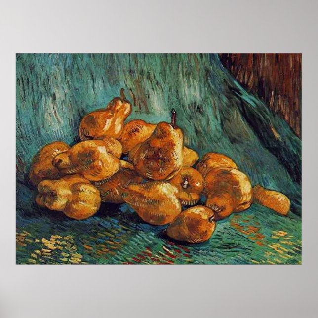 still life with Pears,Van Gogh Poster (Front)