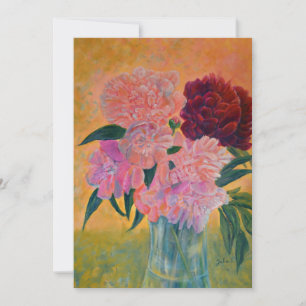 Still Life with Peonies Painting Invitation