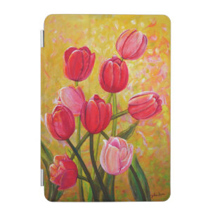 Still life with Pink and Red Tulips Painting iPad Mini Cover