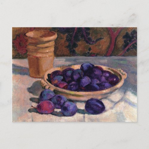 Still Life with Plums Theo van Rysselberghe Postcard