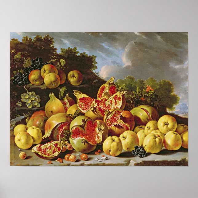 Still Life with pomegranates Poster (Front)