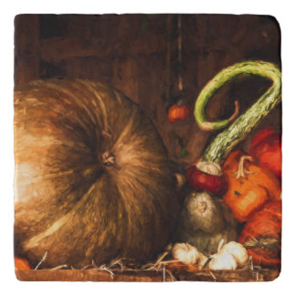 Still Life with Pumpkins and Gourds Trivet
