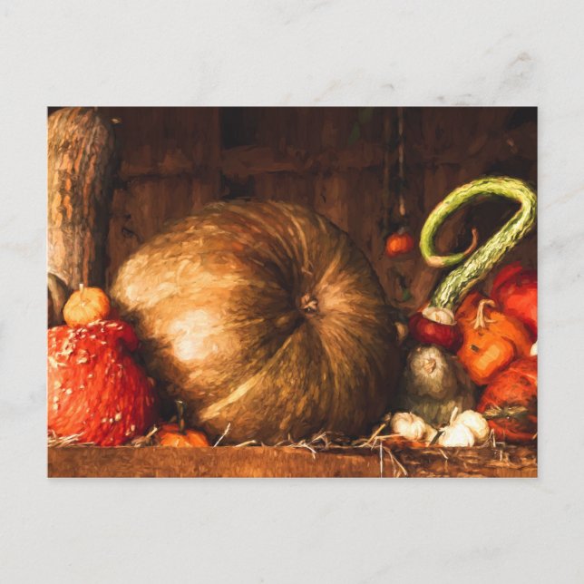 Still Life with Pumpkins Postcard (Front)
