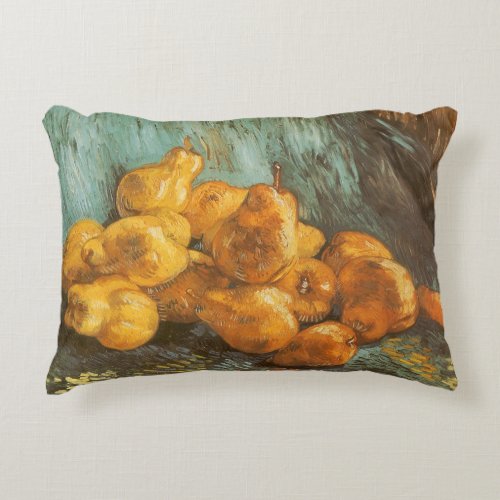 Still Life with Quince Pears by Vincent van Gogh Accent Pillow