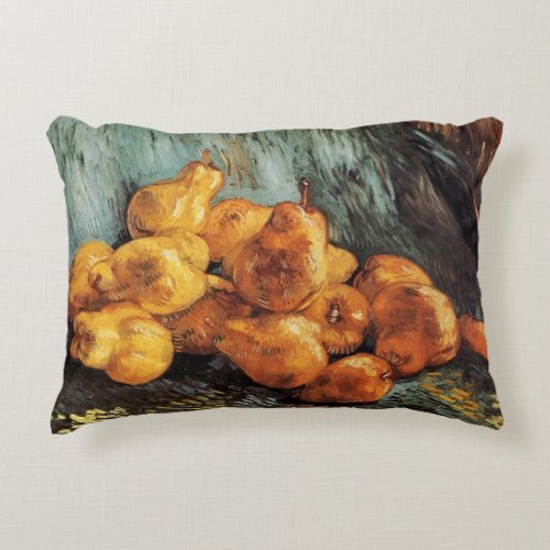Still Life with Quince Pears by Vincent van Gogh Accent Pillow