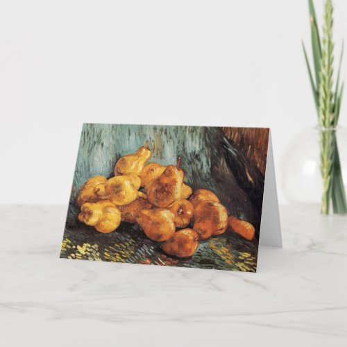 Still Life with Quince Pears by Vincent van Gogh Card