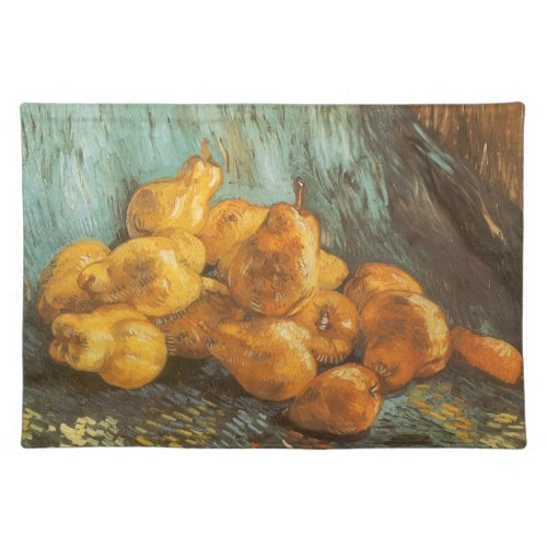 Still Life with Quince Pears by Vincent van Gogh Cloth Placemat