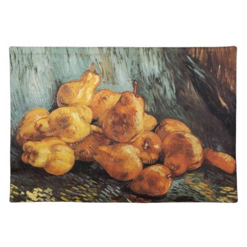 Still Life with Quince Pears by Vincent van Gogh Cloth Placemat