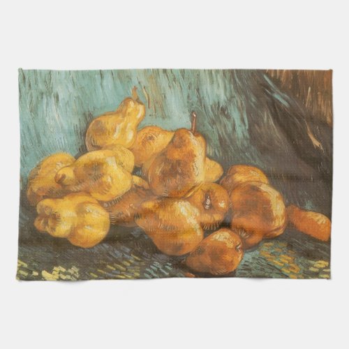 Still Life with Quince Pears by Vincent van Gogh Kitchen Towel