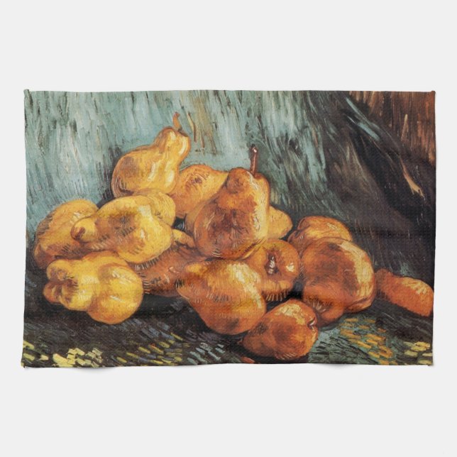 Still Life with Quince Pears by Vincent van Gogh Kitchen Towel (Horizontal)