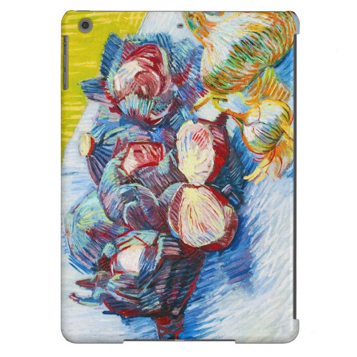 Still Life with Red Cabbage and Onions by Vincent iPad Air Cover