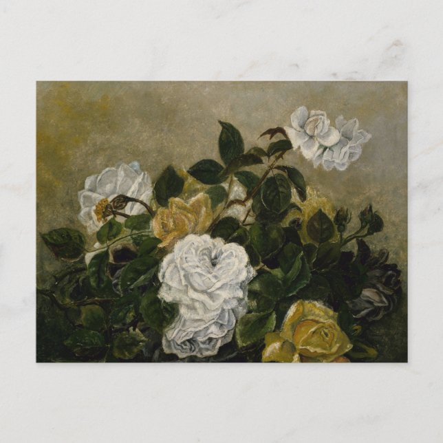 Still Life with Roses by Robert Duncanson Postcard (Front)