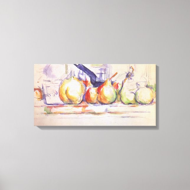 Still Life with Saucepan by Paul Cezanne Canvas Print (Front)