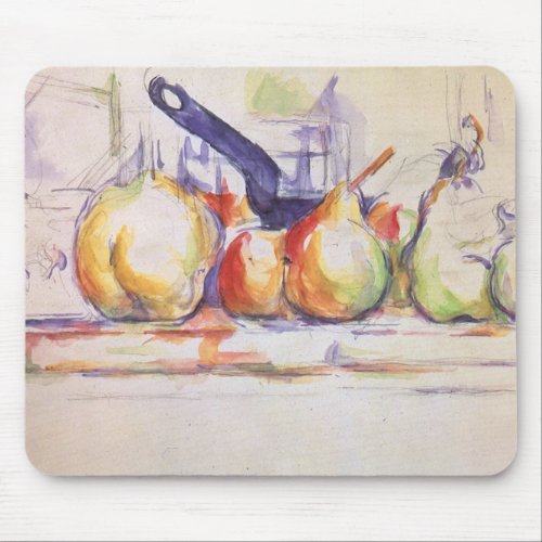 Still Life with Saucepan by Paul Cezanne Mouse Pad