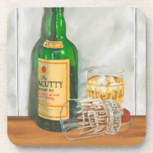 Still Life with Scotch by Jennifer Goldberger Drink Coaster