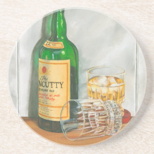 Still Life with Scotch by Jennifer Goldberger Drink Coaster