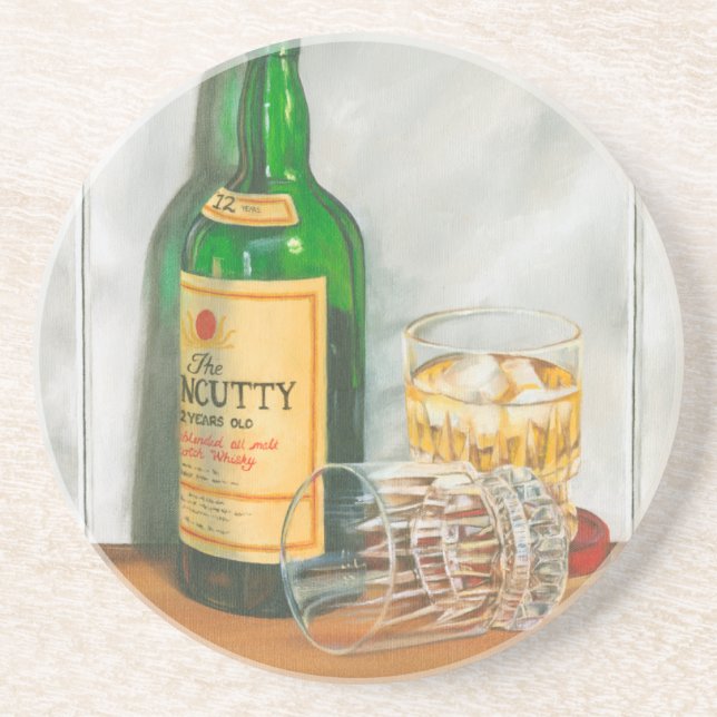 Still Life with Scotch by Jennifer Goldberger Drink Coaster (Front)