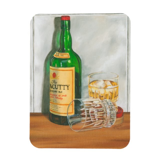 Still Life with Scotch by Jennifer Goldberger Magnet (Vertical)