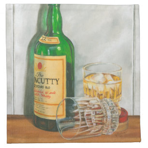 Still Life with Scotch by Jennifer Goldberger Napkin