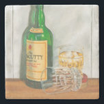 Still Life with Scotch by Jennifer Goldberger Stone Coaster<br><div class="desc">Drain your glass to this realistic still life painting by Jennifer Goldberger. You can almost imagine reaching into the piece and grabbing a glass for yourself. Get your copy today!</div>