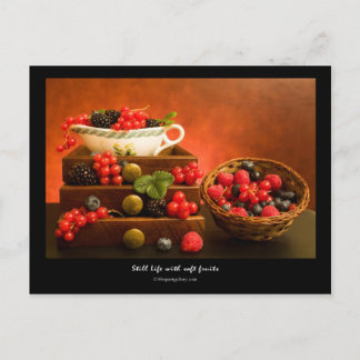 Still Life With Soft Fruits Postcard