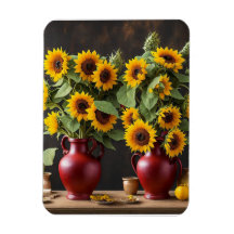 Still life with sunflowers