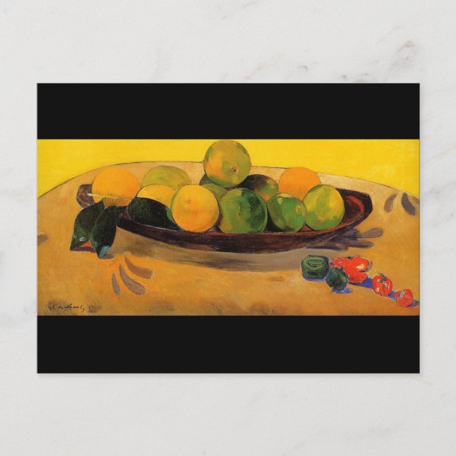 'Still Life with Tahitian Oranges' - Paul Gauguin Postcard (Front)