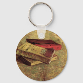 Still Life with Three Books by Van Gogh Keychain