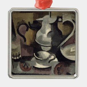 Still Life with Three Handles Metal Ornament