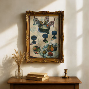 Still Life with Three Puppies Paul Gauguin Poster