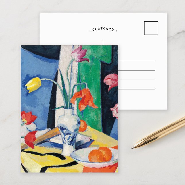 Still Life with Tulips | Samuel John Peploe Postcard (Creator Uploaded)