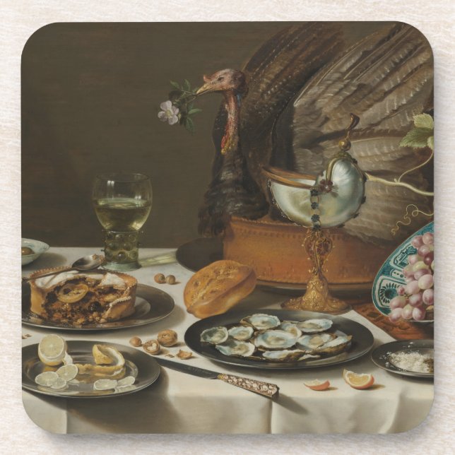“Still Life With Turkey Pie” coasters (Front)