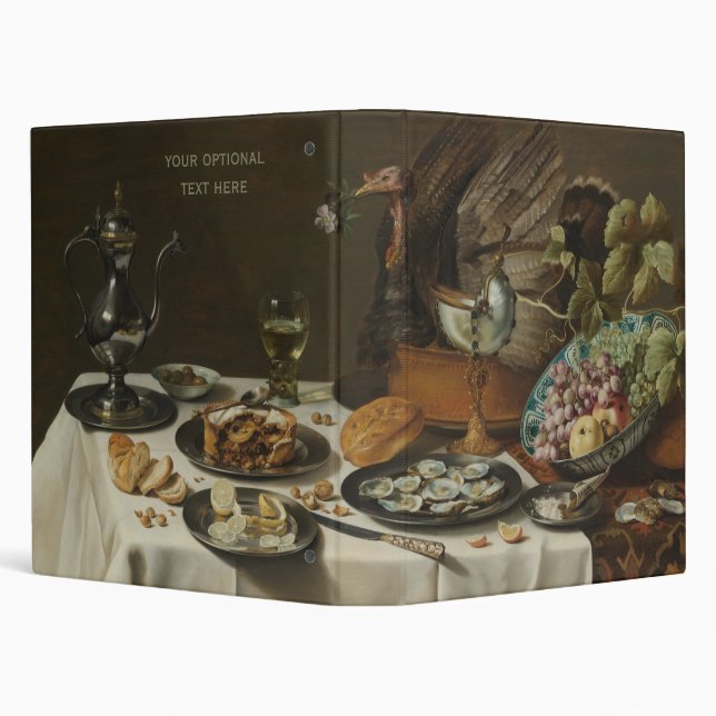 “Still Life With Turkey Pie” custom binder (Background)