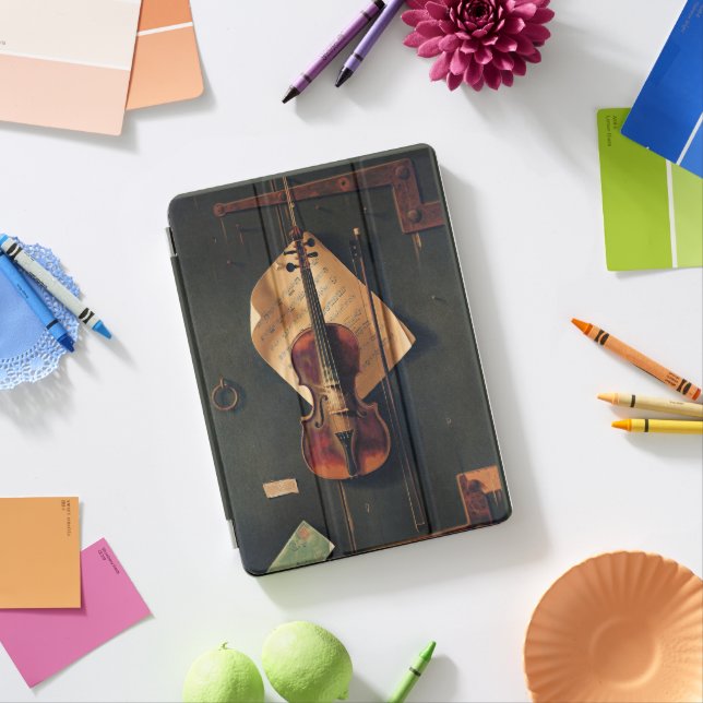 Still Life with Violin, fine art, iPad Pro Cover (Desk)