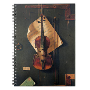 Still Life with Violin, fine art, Notebook