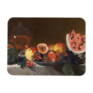 Still life with watermelons and carafe magnet
