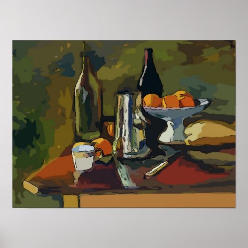 Still Life With Wine Poster