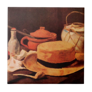 Still Life Yellow Straw Hat by Vincent van Gogh Ceramic Tile