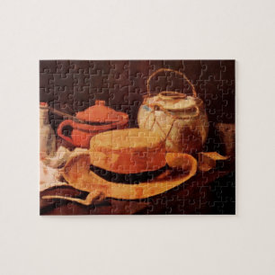 Still Life Yellow Straw Hat by Vincent van Gogh Jigsaw Puzzle