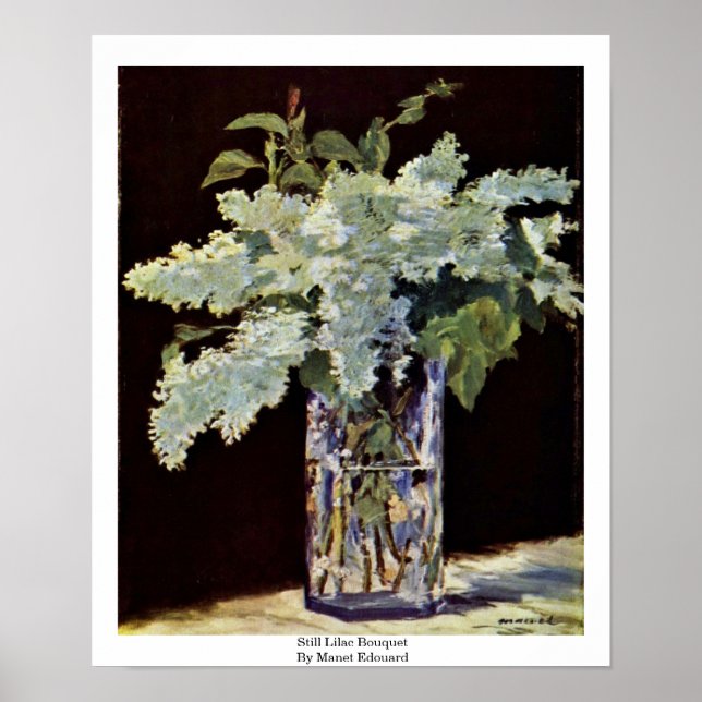 Still Lilac Bouquet By Manet Edouard Poster (Front)
