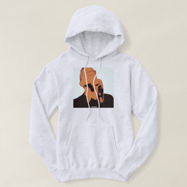 "STILL OUTSIDE!" Hoodie (White) (Design Front)