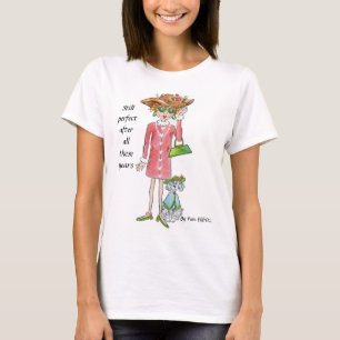 Still Perfect Confident Woman Caricature T-Shirt