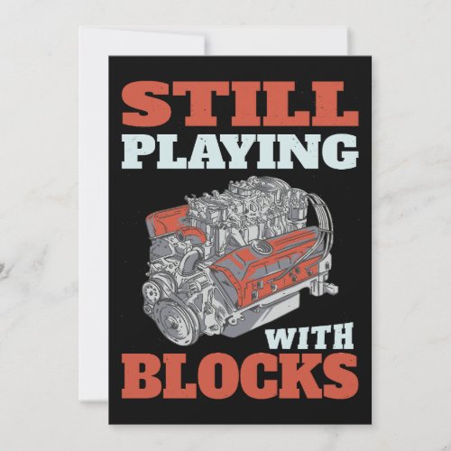 Still playing with blocks Mechanics Invitation