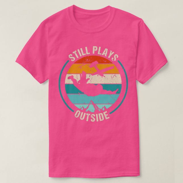 Still Plays Outside Skydiver Paragliding Parachute T-Shirt (Design Front)