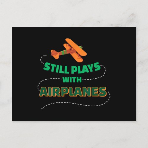 Still plays with Airplanes Postcard