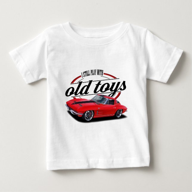 Still plays with corvettes baby T-Shirt (Front)